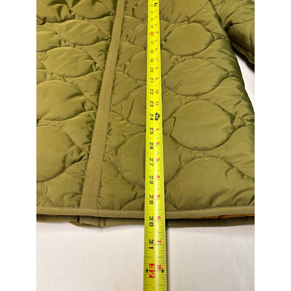 J.Crew Signature‎ Puffer Jacket Olive Green Quilted Primaloft XXSP Womens - Picture 7 of 10